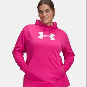 Under Armour Women’s Hoodie - Hot Pink with White Logo